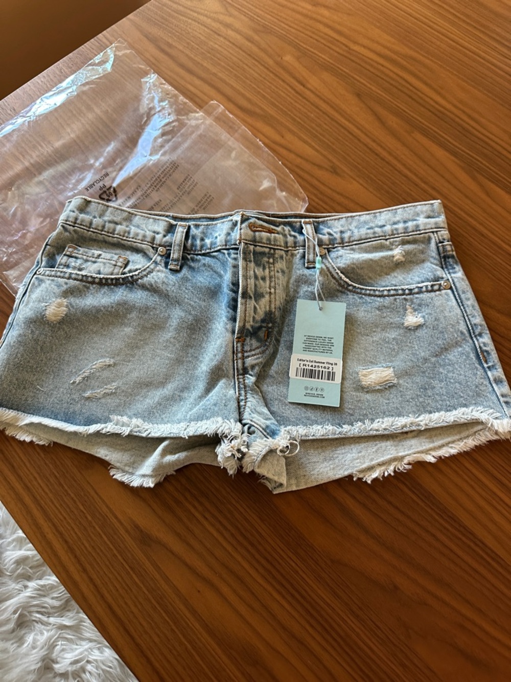 REVICE Light Blue Editors Cut summer Fling Sz 28